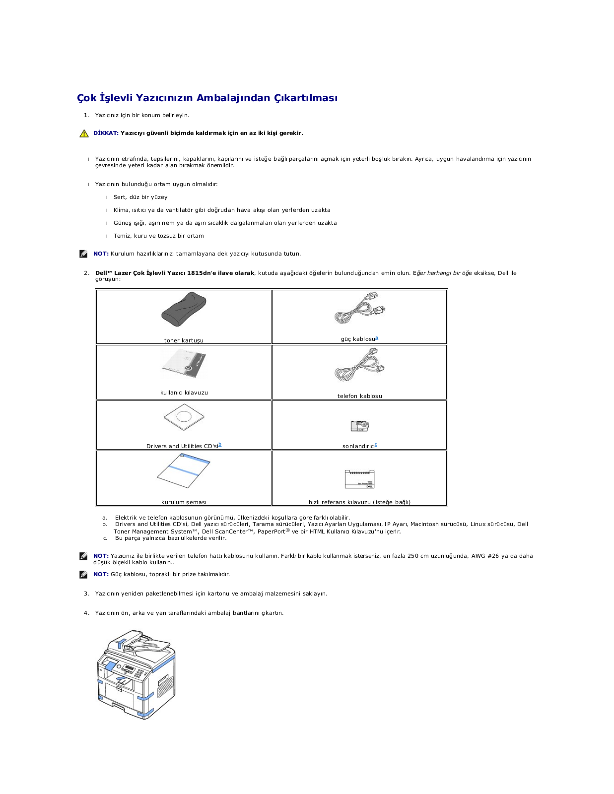 Dell 1815dn User Manual