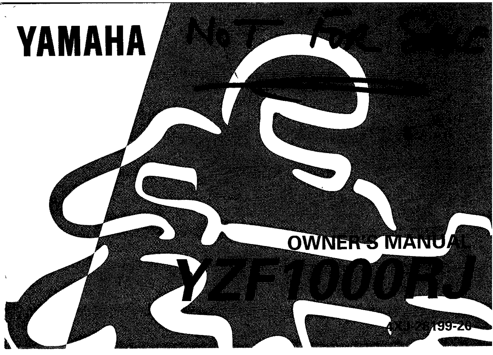 Yamaha YZF1000 J 1997 Owner's manual