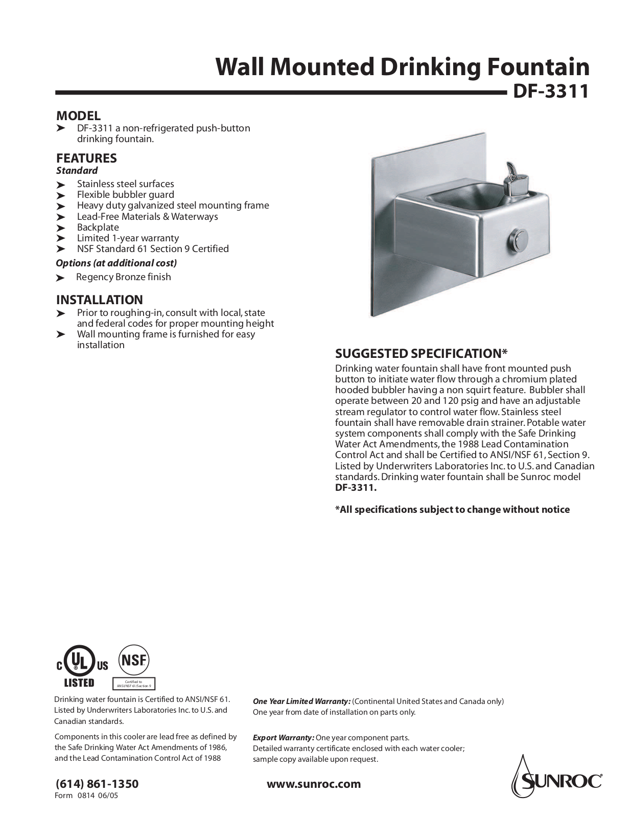 Oasis DF-3311 User Manual