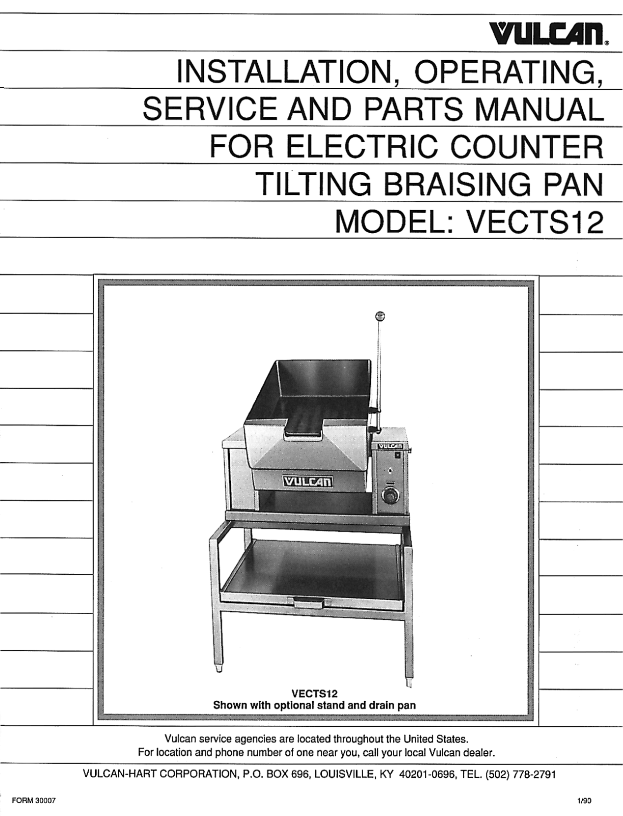 Vulcan Hart VECTS12 Service Manual