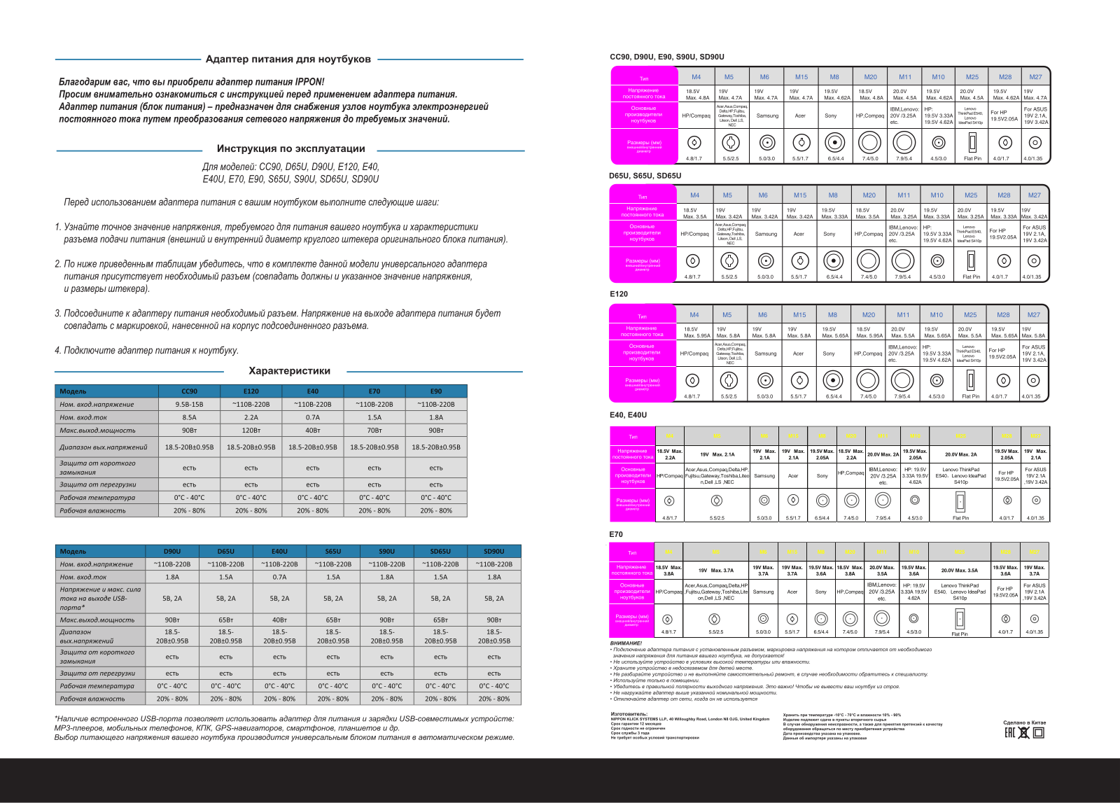 Ippon E40 User Manual