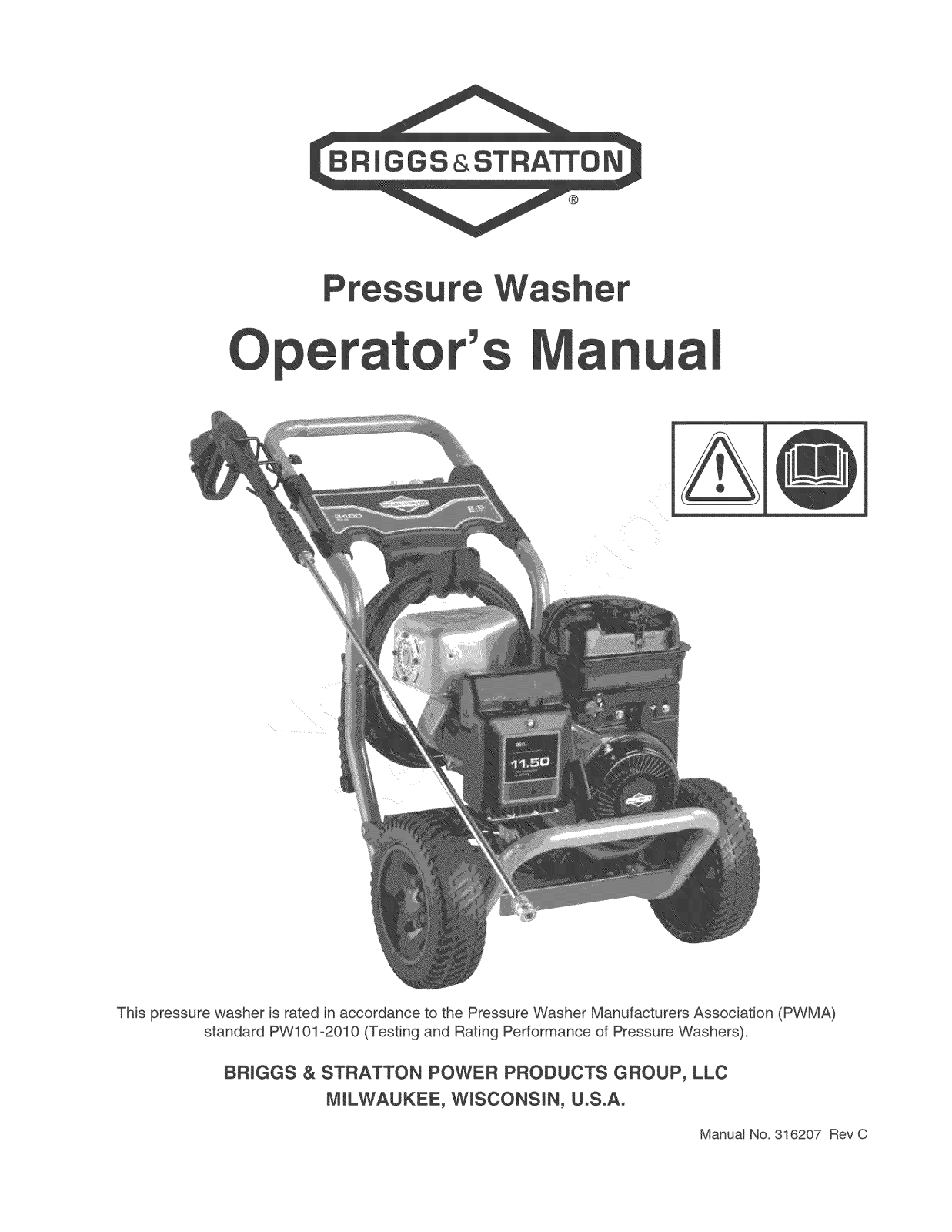 Briggs & Stratton 020505-01, 020505-02, 020505-00 Owner’s Manual