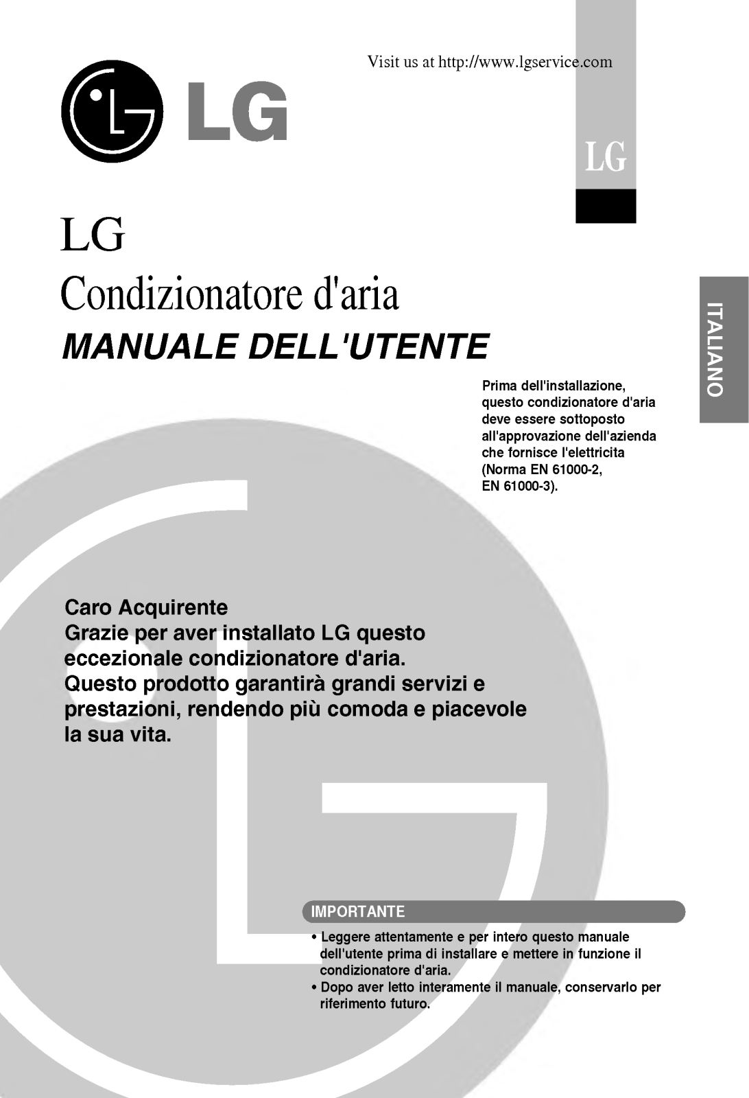 Lg AS-H0964GA1 User Manual