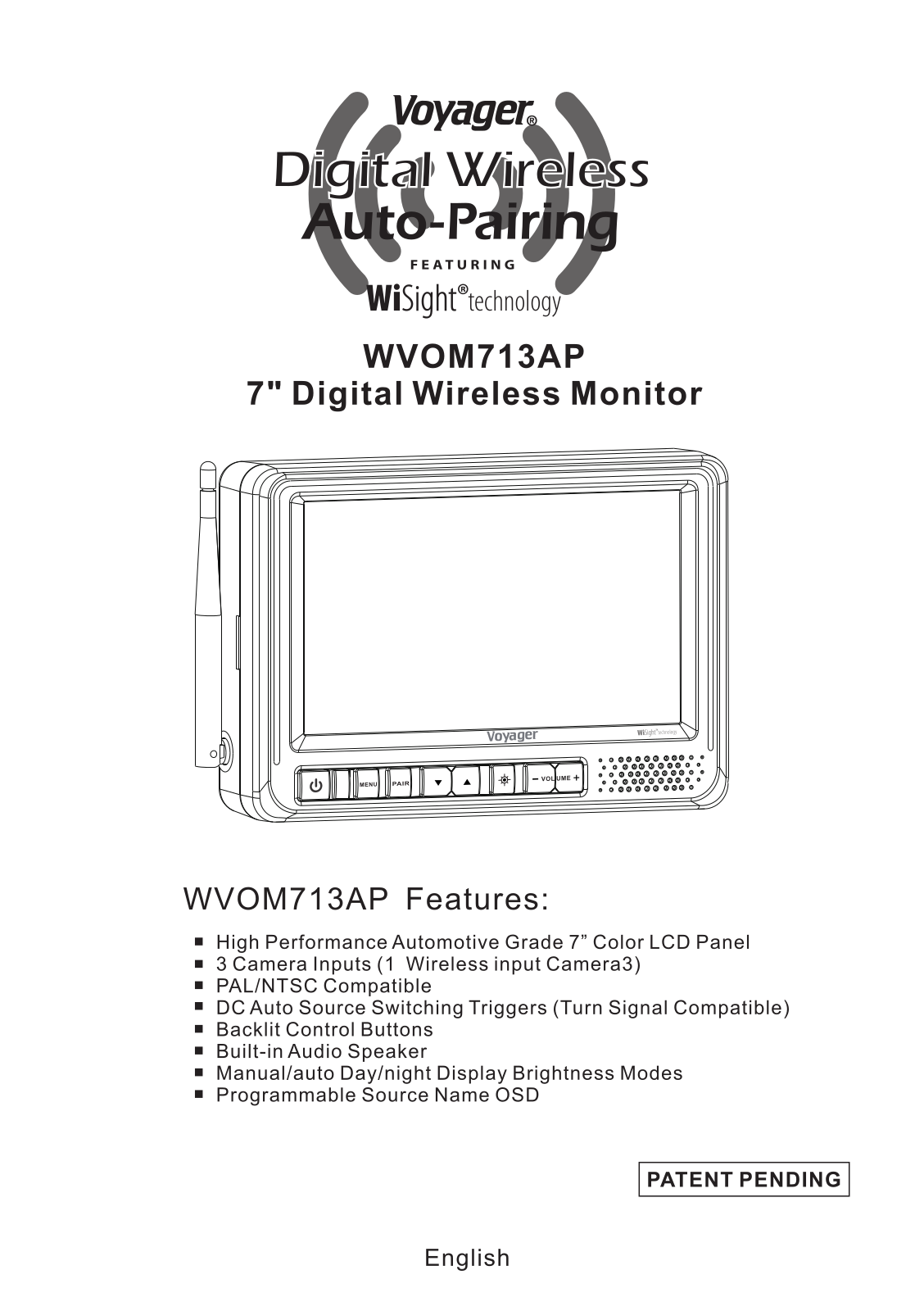 Voyager WVOM713AP User Manual