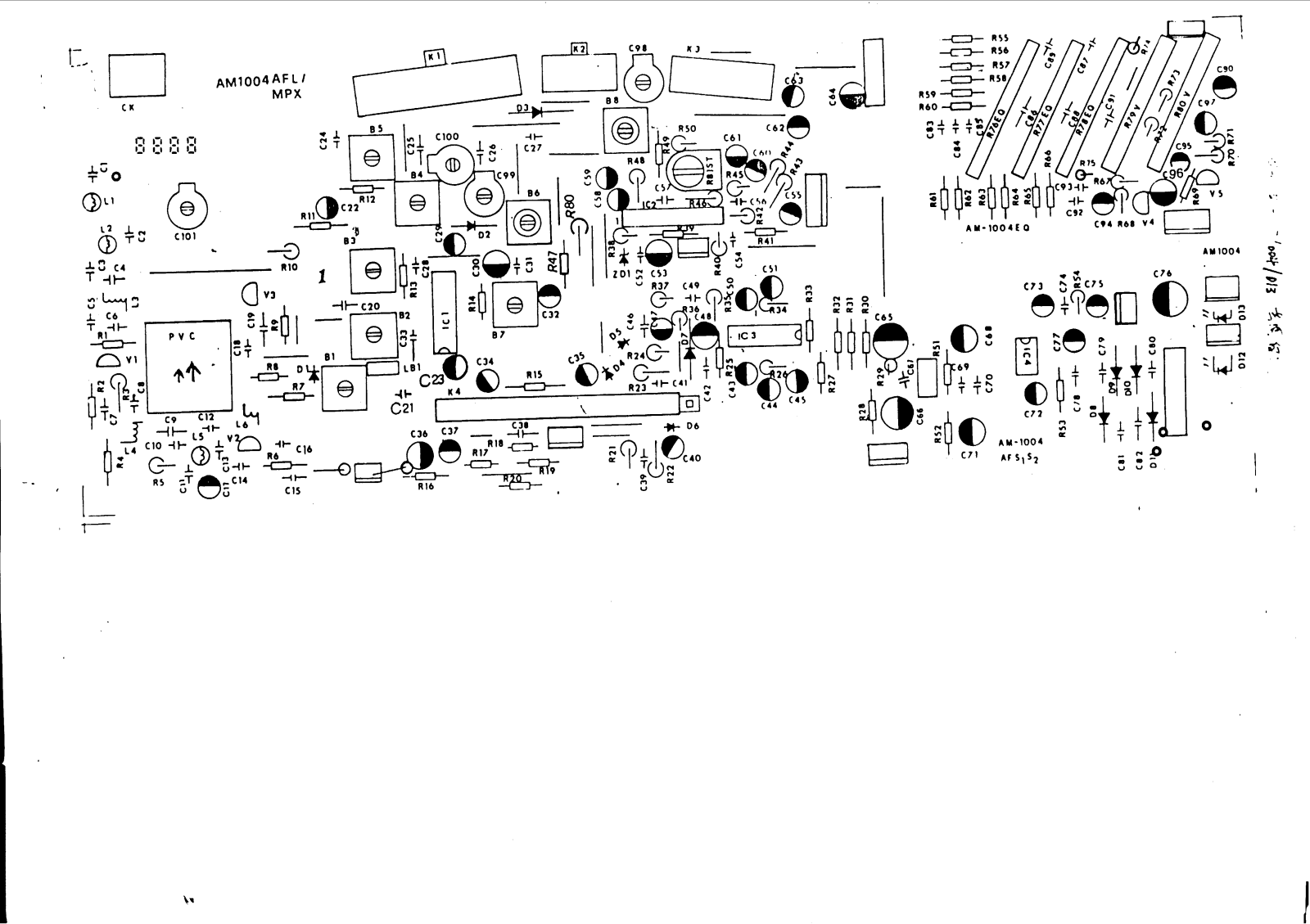 Vitek VT-3205 PCB LAYOUT DIAGRAM