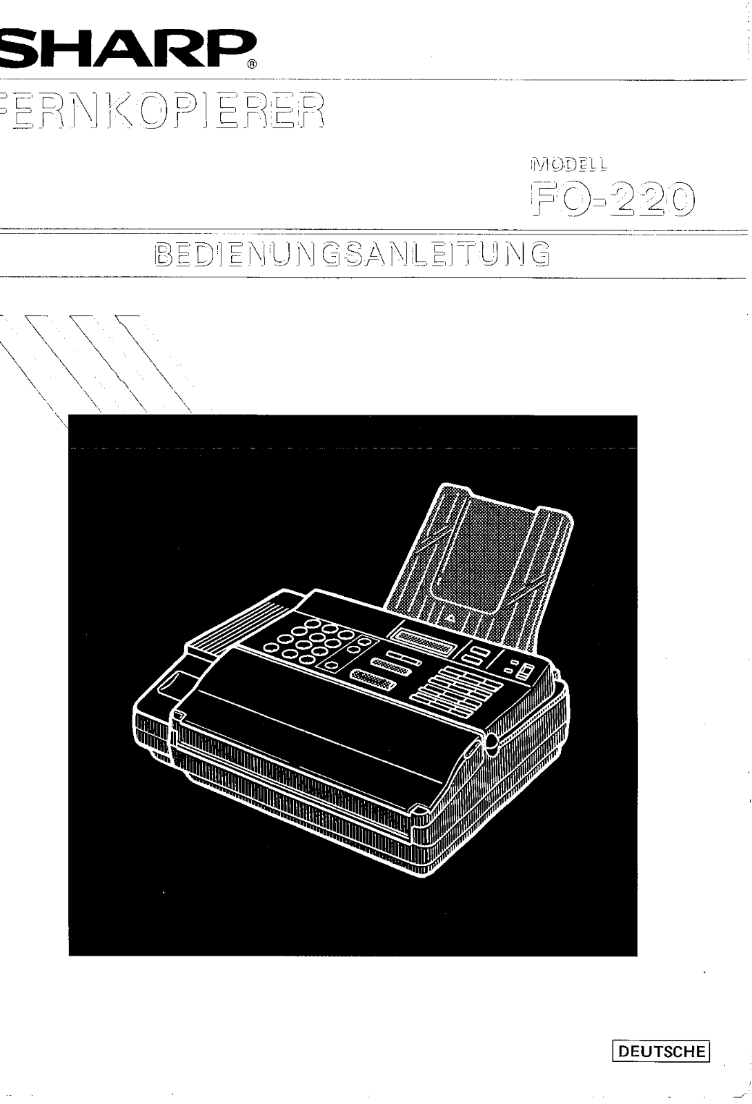 Sharp FO-220 User Manual