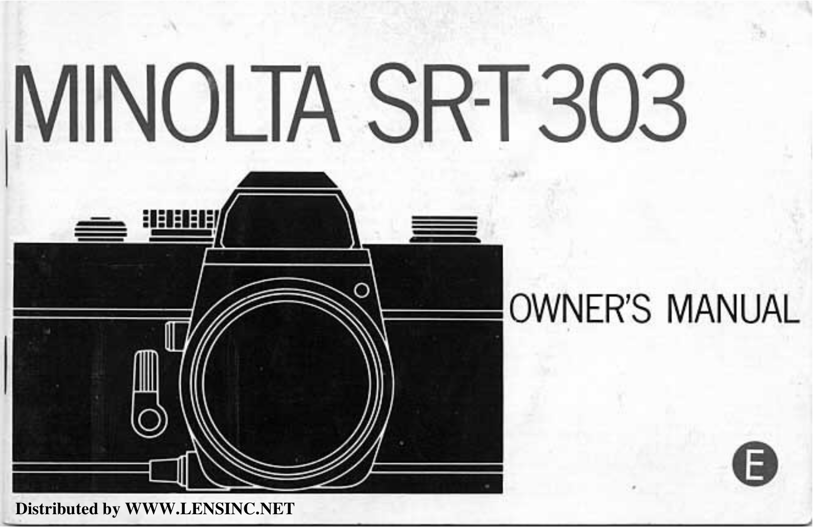 MINOLTA SR-T 303 Owner's Manual