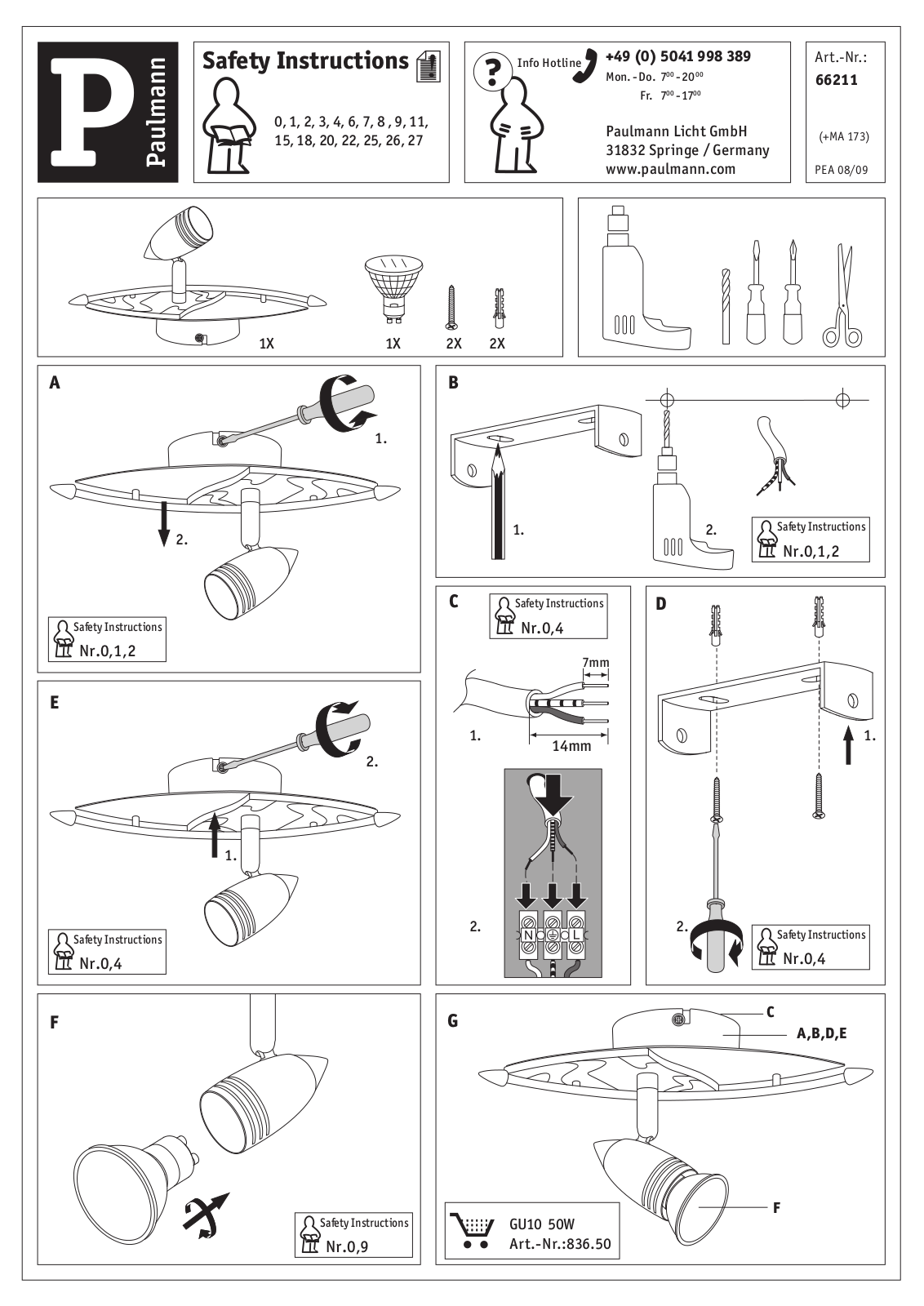 Paulmann 66211 Installation manual - ManualMachine.com