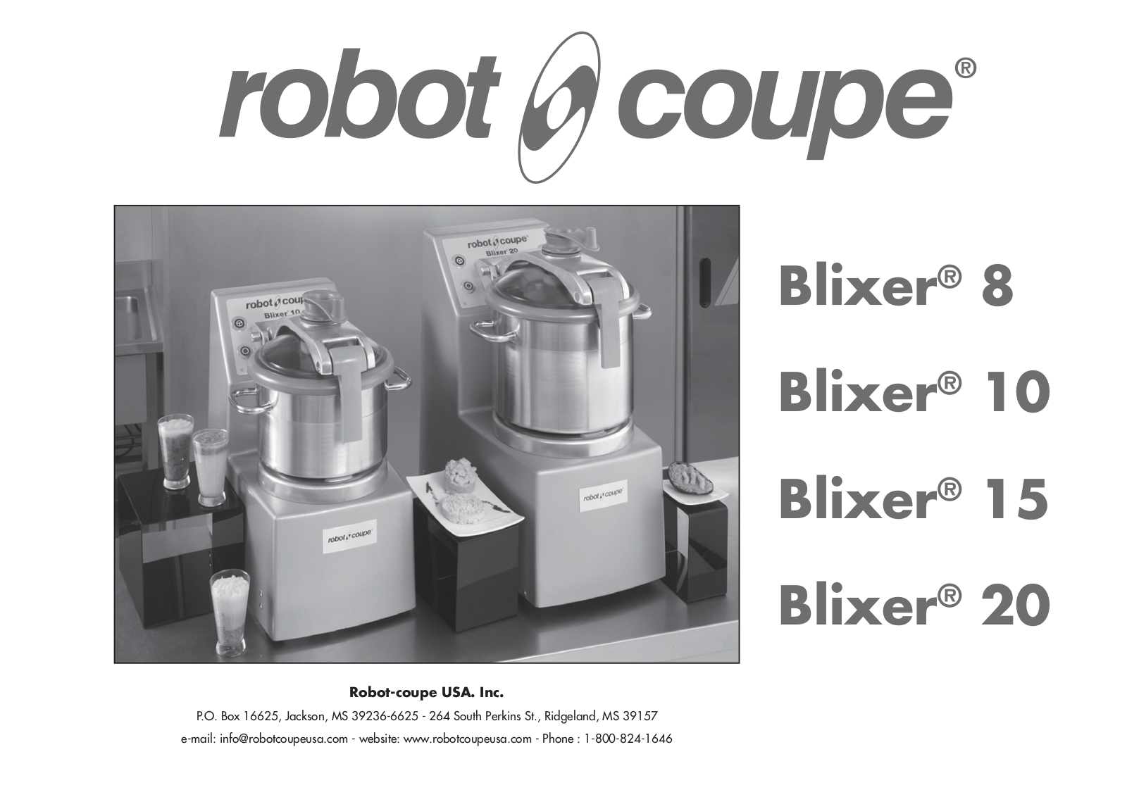 Robot Coupe Blixer 20 Service Manual