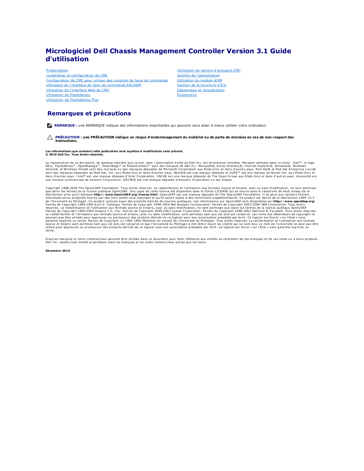 Dell Chassis Management Controller Version 3.1 Manual