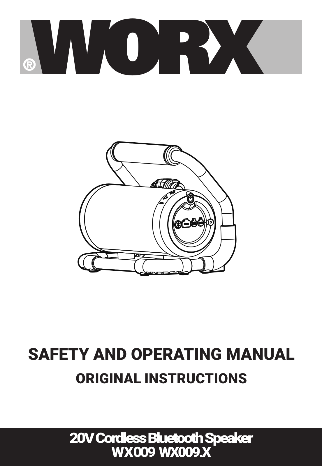 Worx wx009, wx009.x User guide - ManualMachine.com