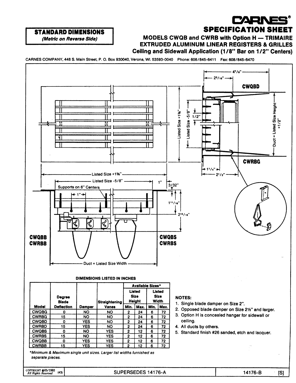 Carnes CWQBD User Manual - ManualMachine.com
