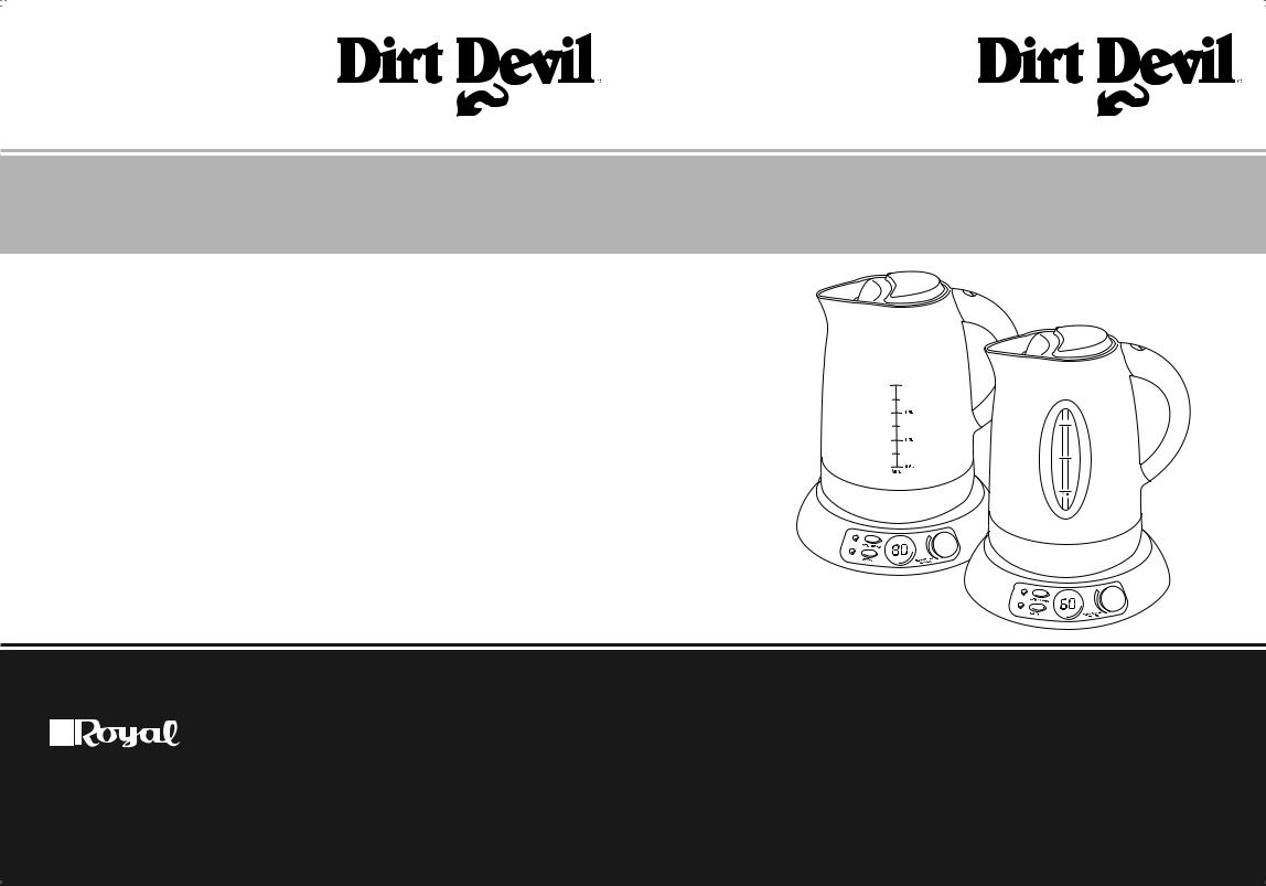 Dirt Devil Aquagrad° Operating Manual