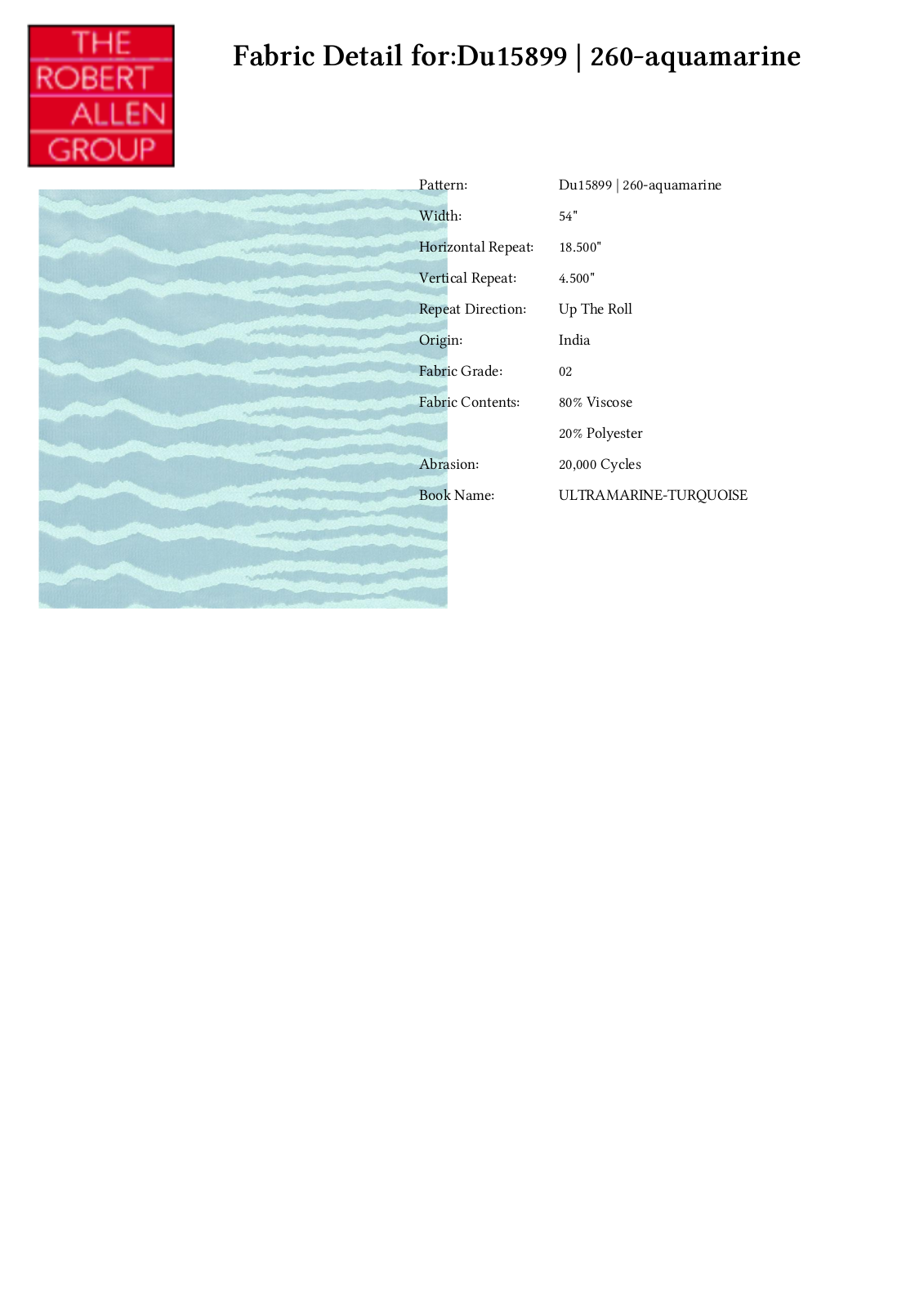 Duralee CRAL6989 Specifications - ManualMachine.com