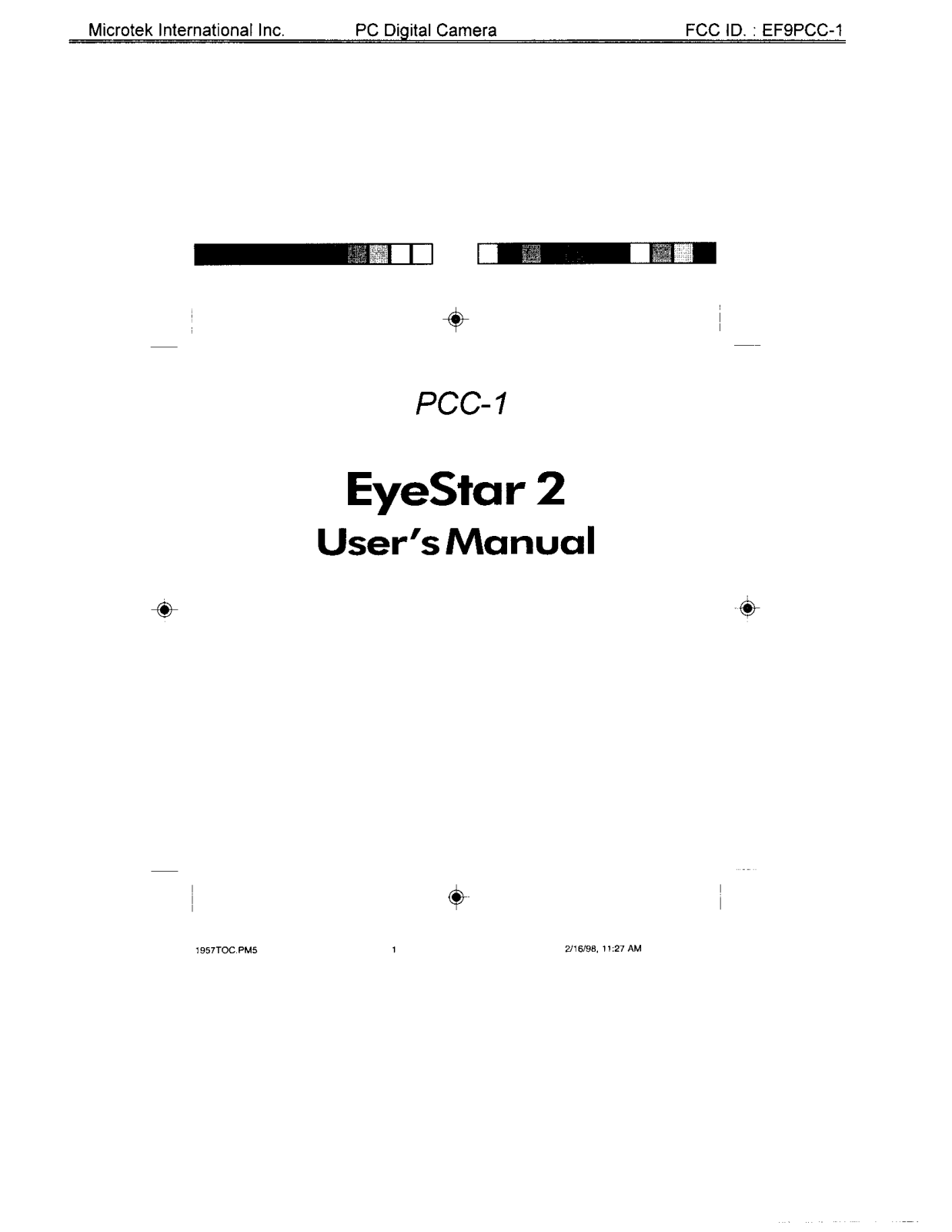 Microtek PCC 1 Users Manual