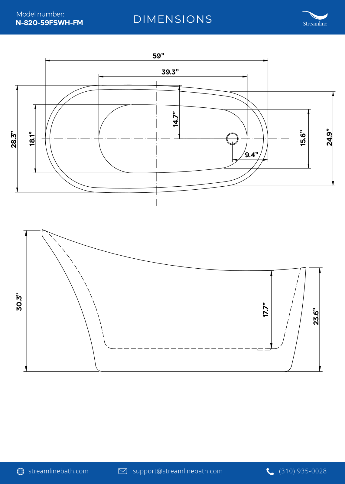 Streamline Bath SLBH7894 Specifications - ManualMachine.com