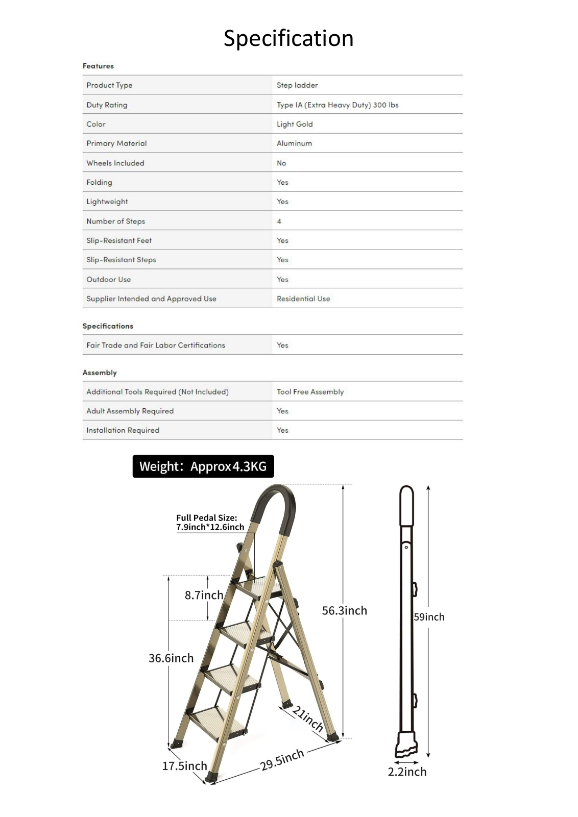 WFX Utility W006649042 Specifications - ManualMachine.com