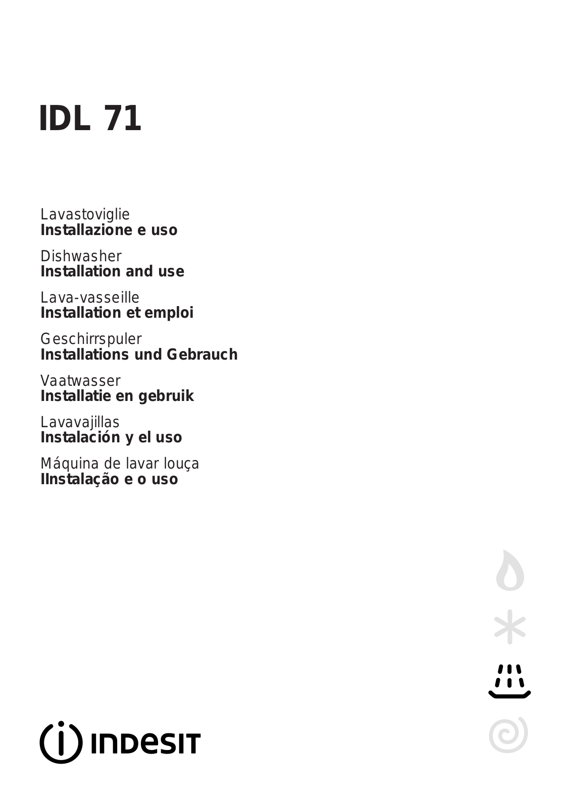 INDESIT IDL71 User Manual