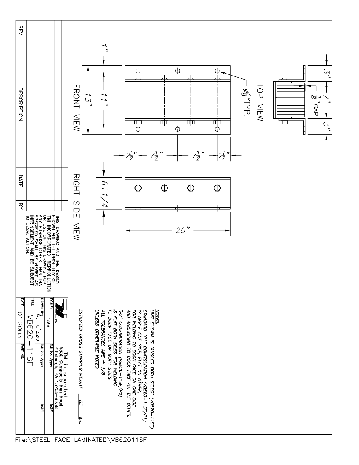 Tmi VB62011SF User Manual