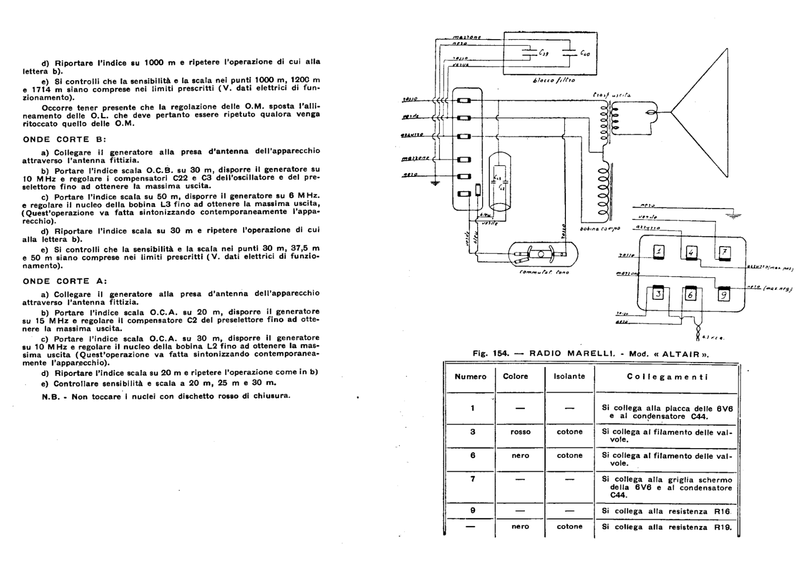 Radiomarelli altair schematic