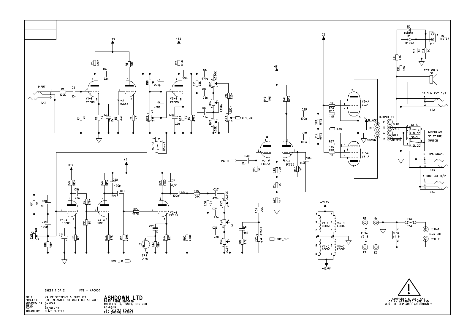 Ashdown fallen angel 60 schematic