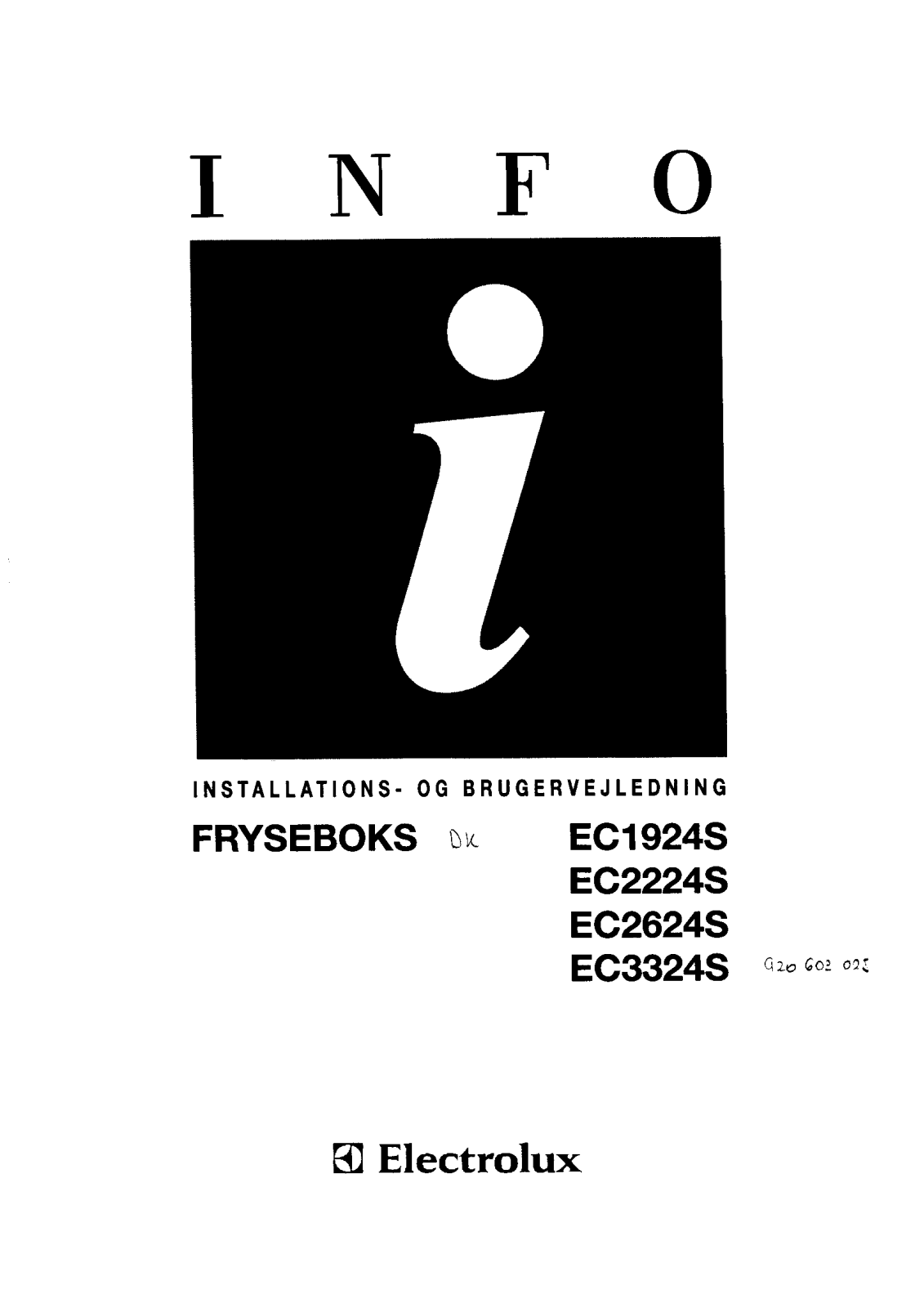 AEG EC3342S, EC3324S, EC1924S User Manual