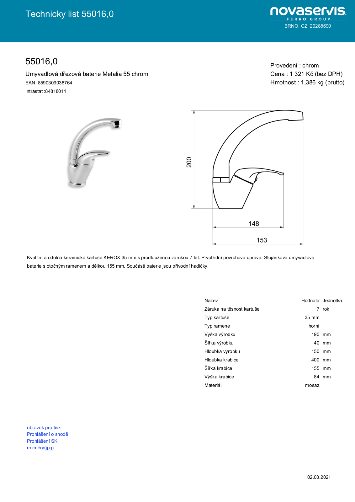 Novaservis 55016.0 User guide - ManualMachine.com