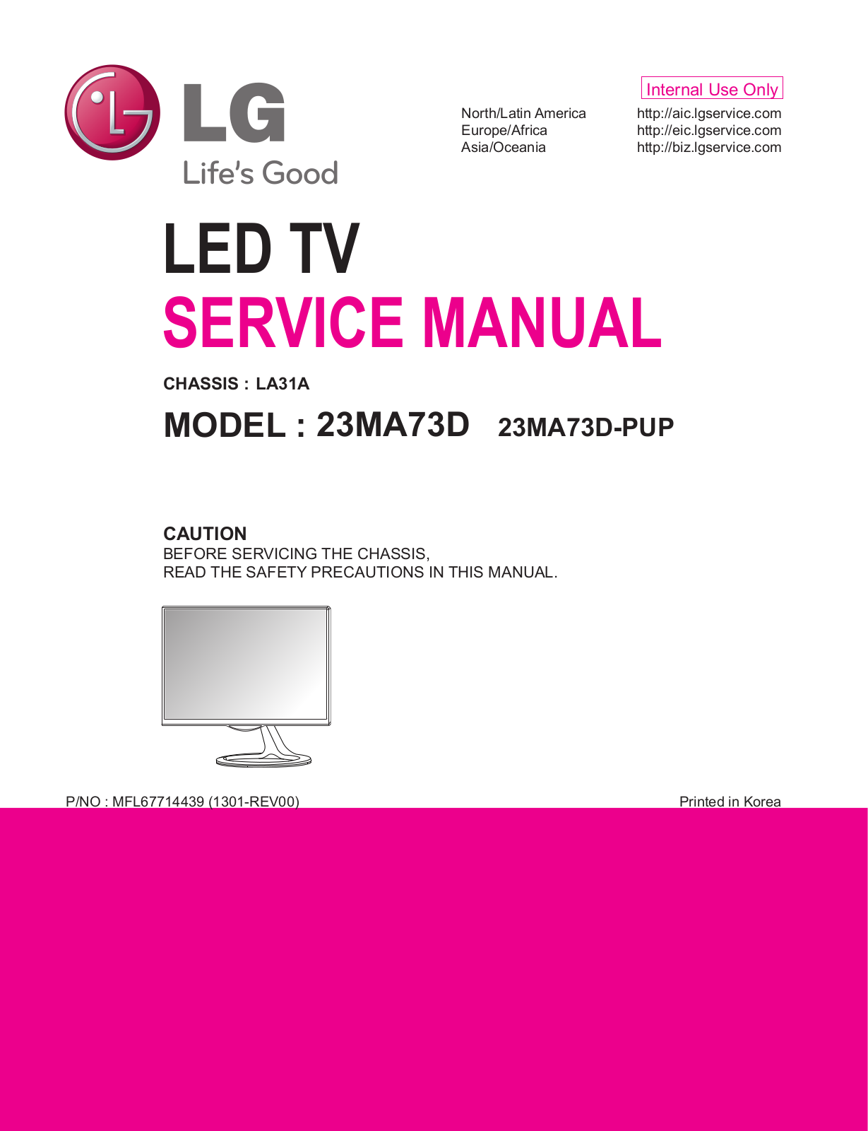 LG 23MA73D-PU Owner's Manual