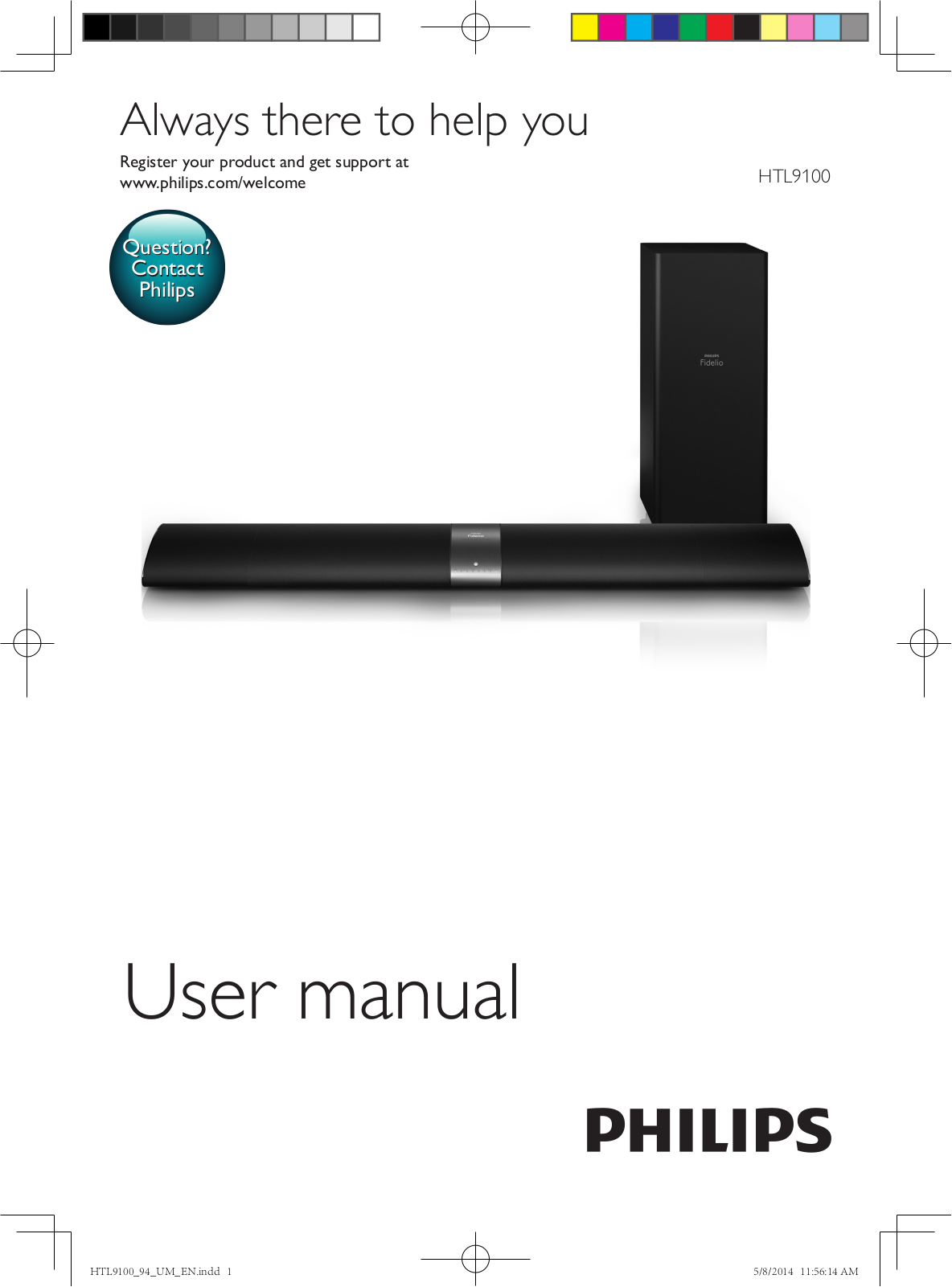 Philips HTL9100 94 User Manual