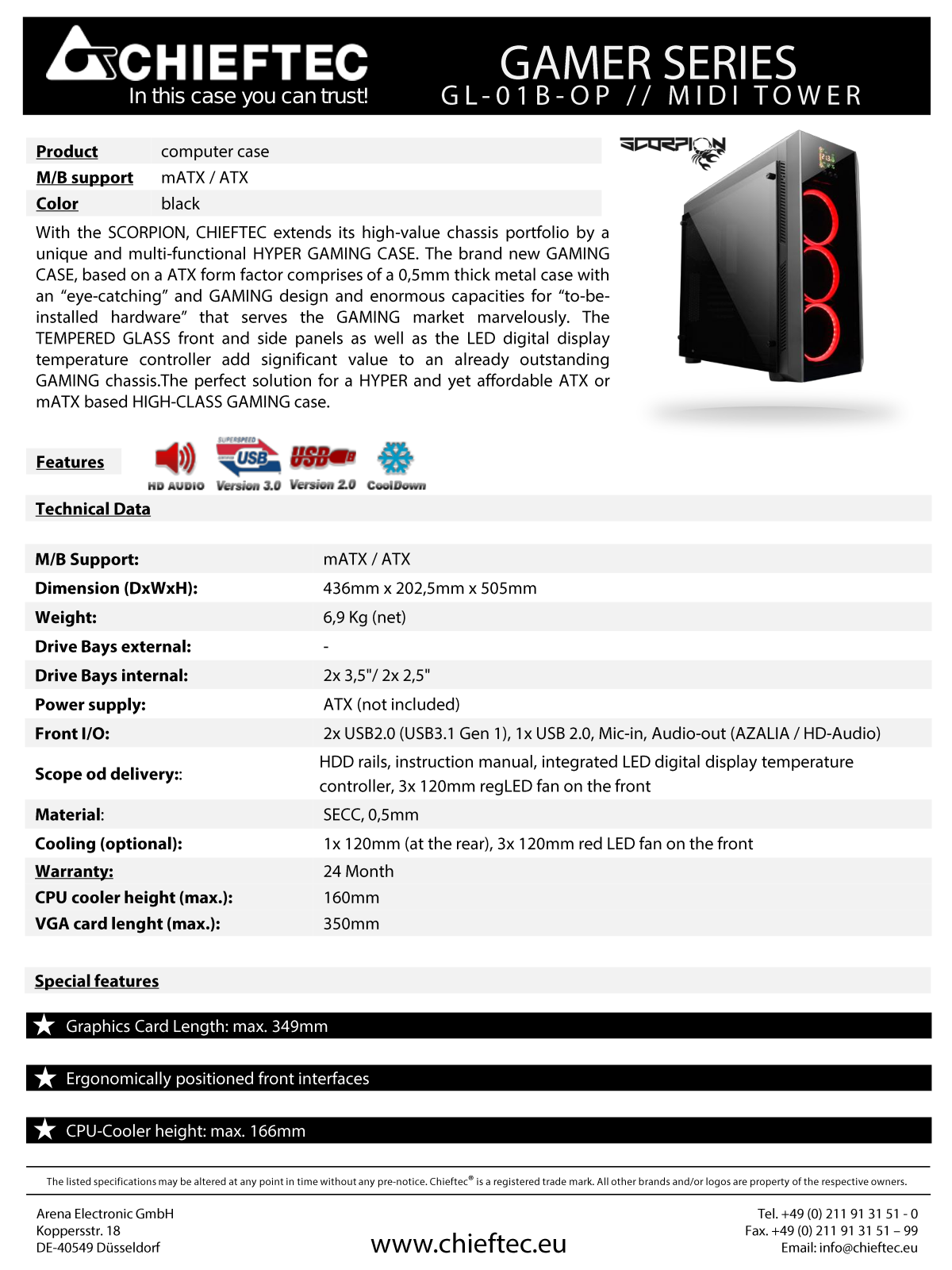 Chieftec GL-01B-OP User Manual - ManualMachine.com