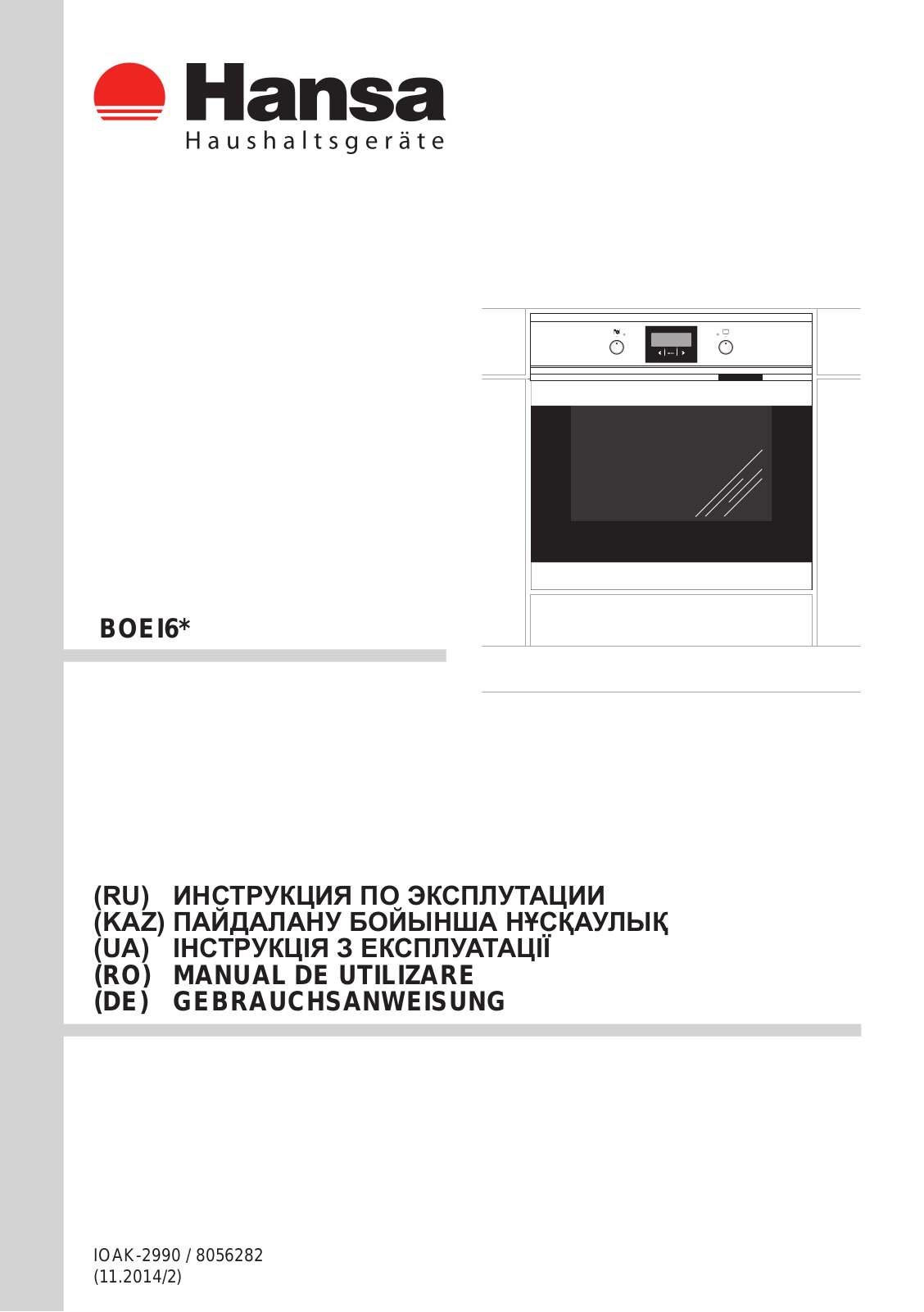 Hansa BOEG 68413 User manual