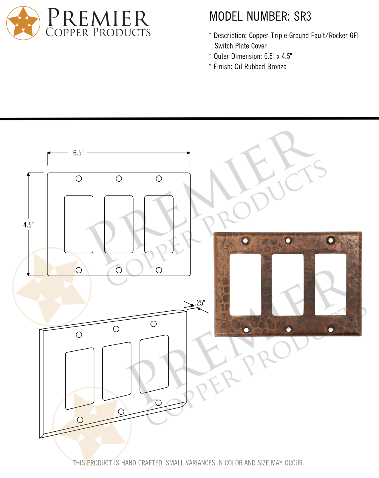 Premier Copper Products IER1088 Specifications - ManualMachine.com
