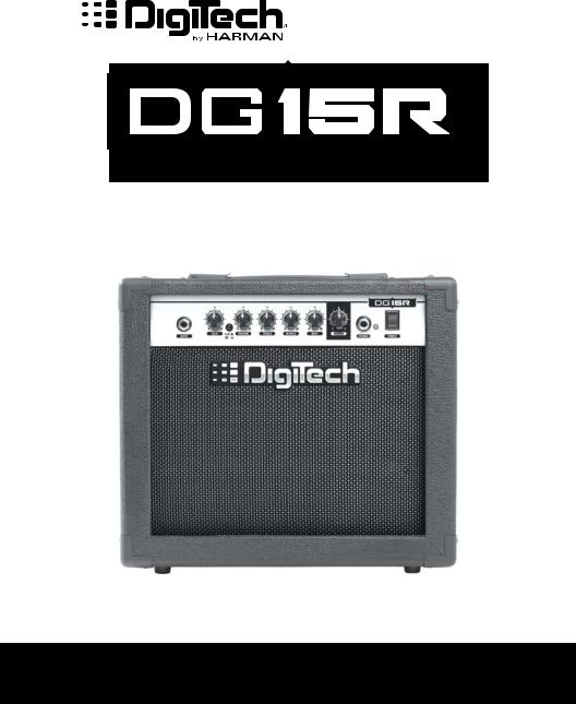 DigiTech DG15R Owner’s Manual