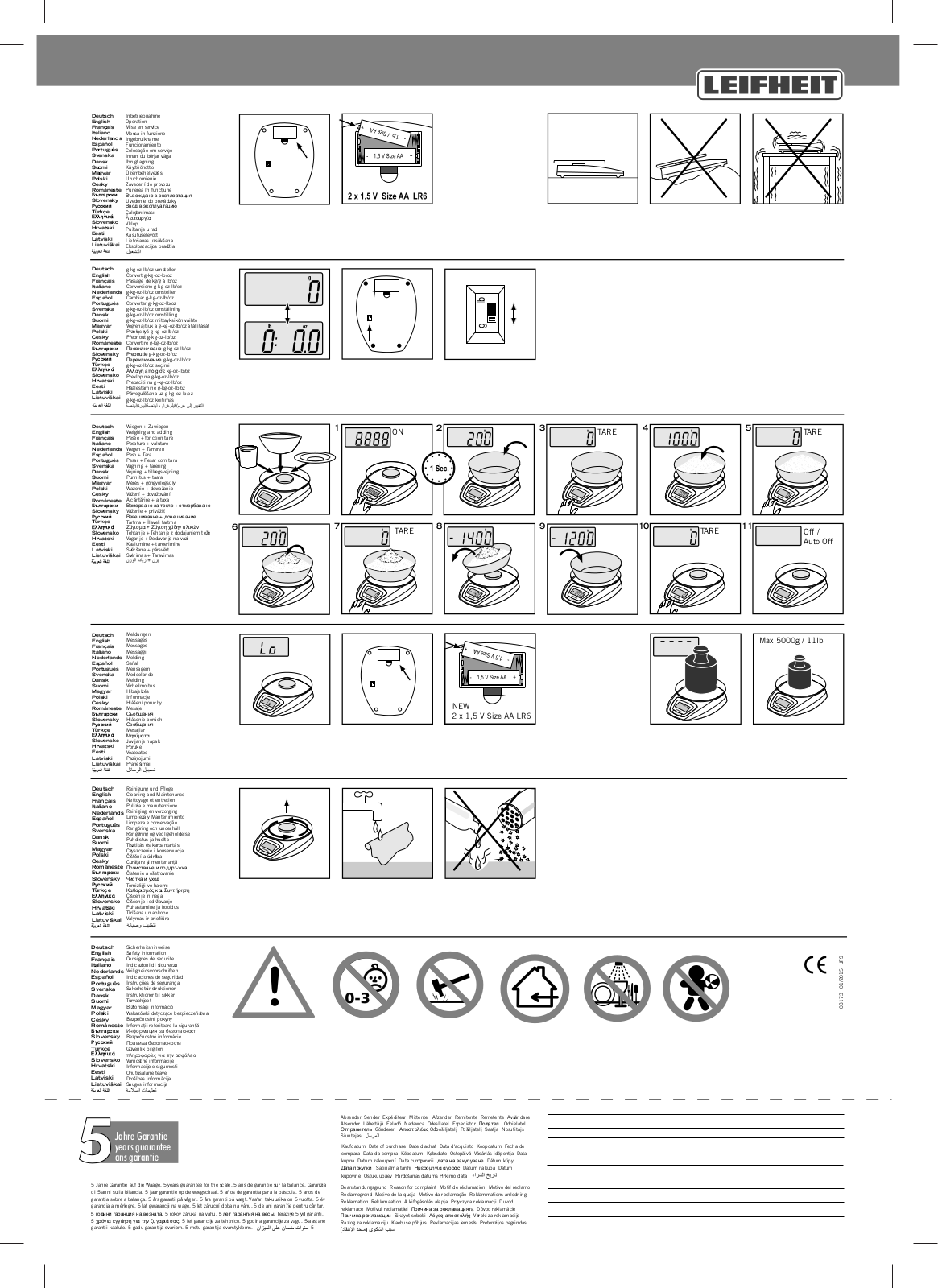 Leifheit 03173 User Manual