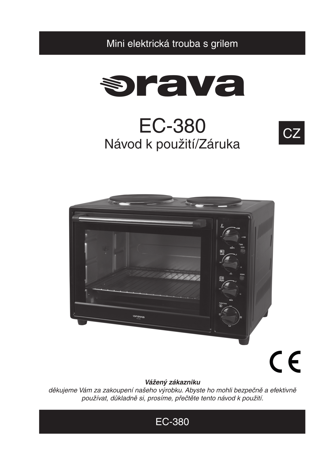 Orava EC-380 User Manual