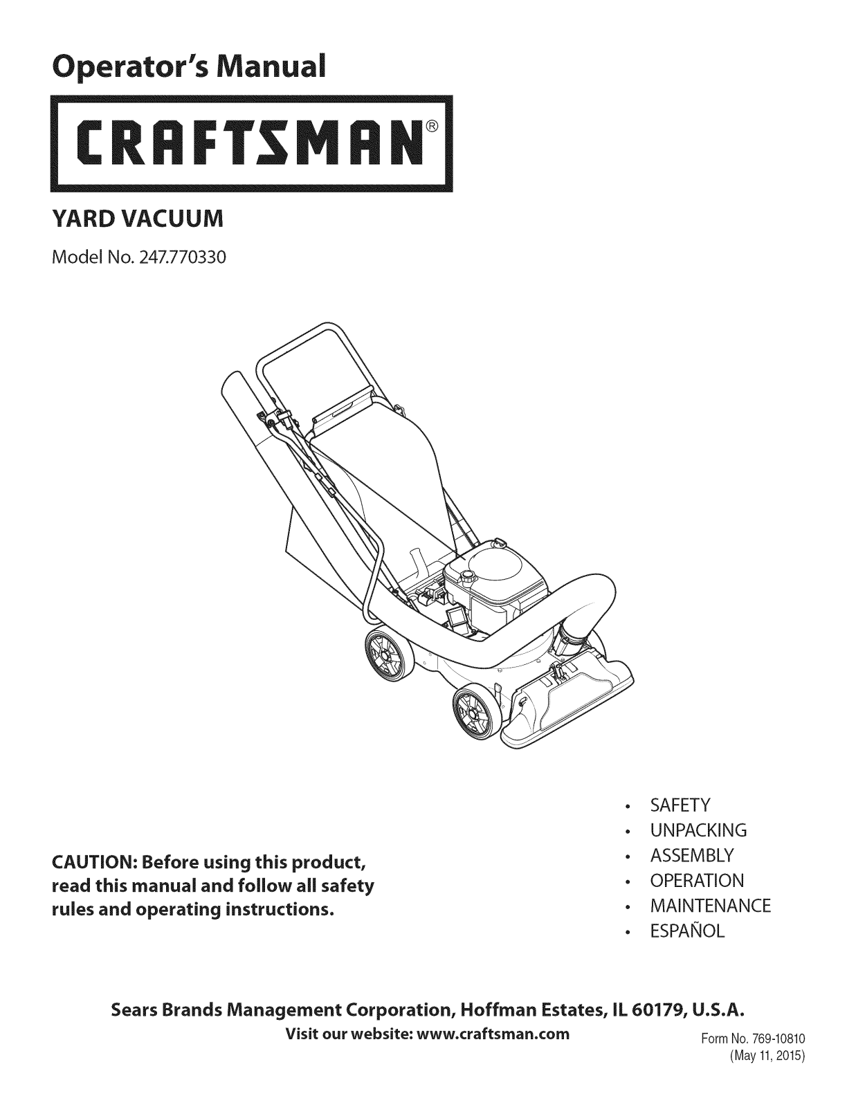 MTD 24-A060H799 Owner’s Manual