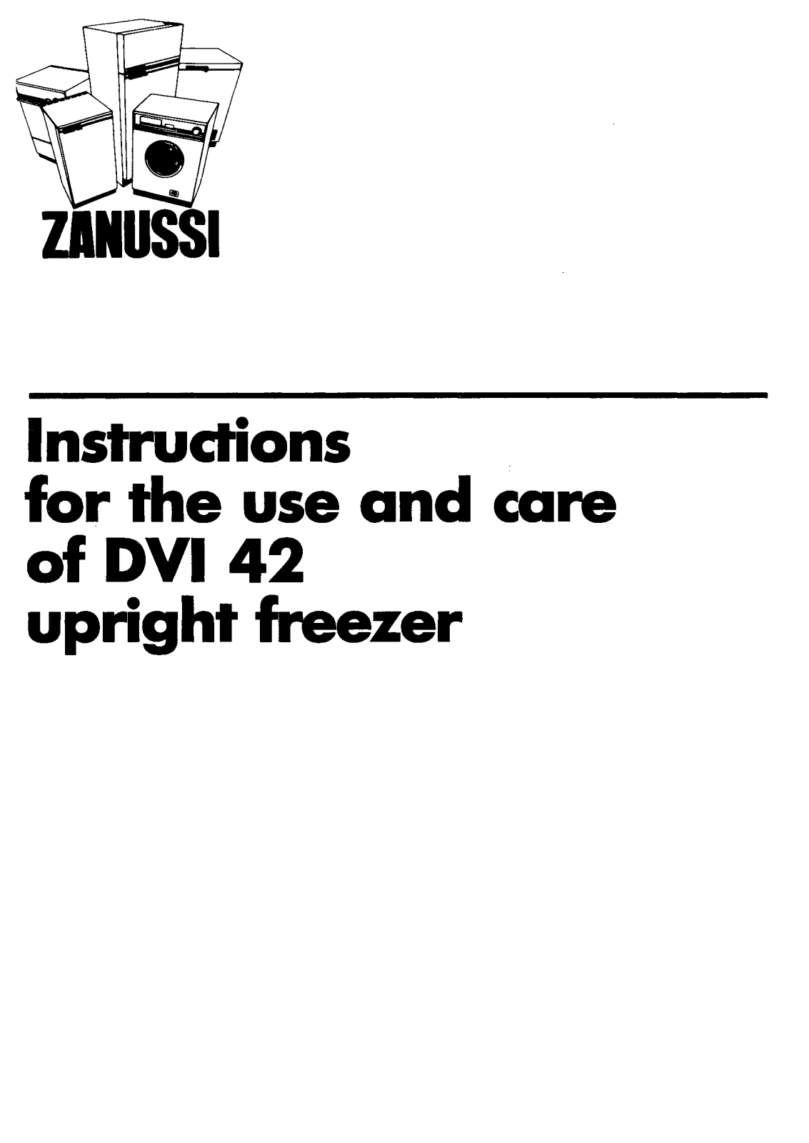 Zanussi DVi42 User Manual