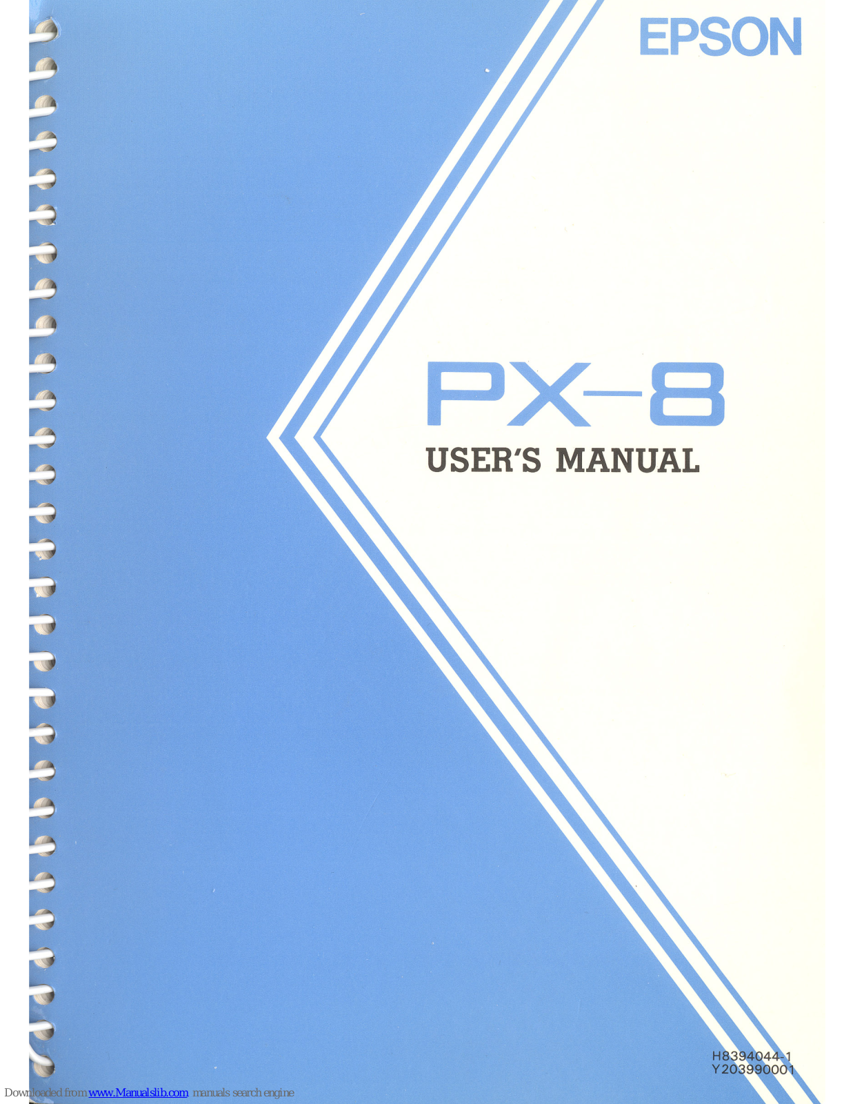 Epson PX-8 User Manual - ManualMachine.com