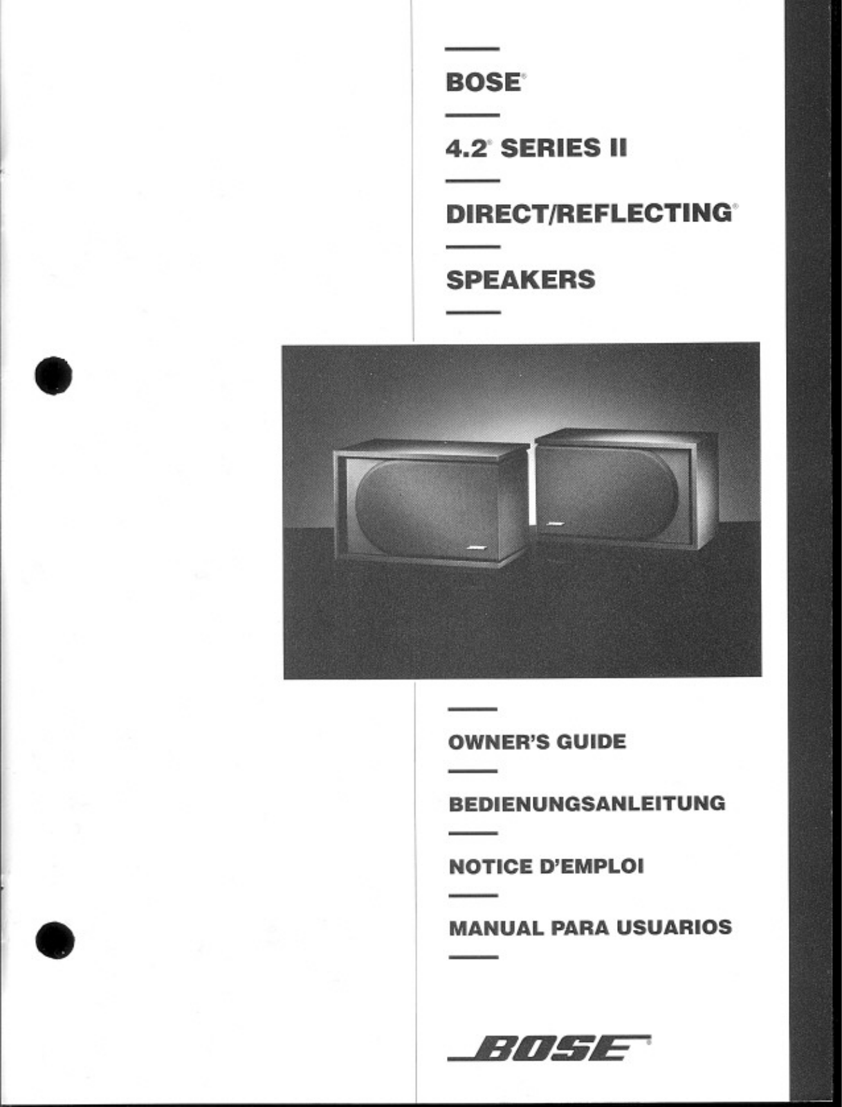 Bose 4.2II Owner Manual