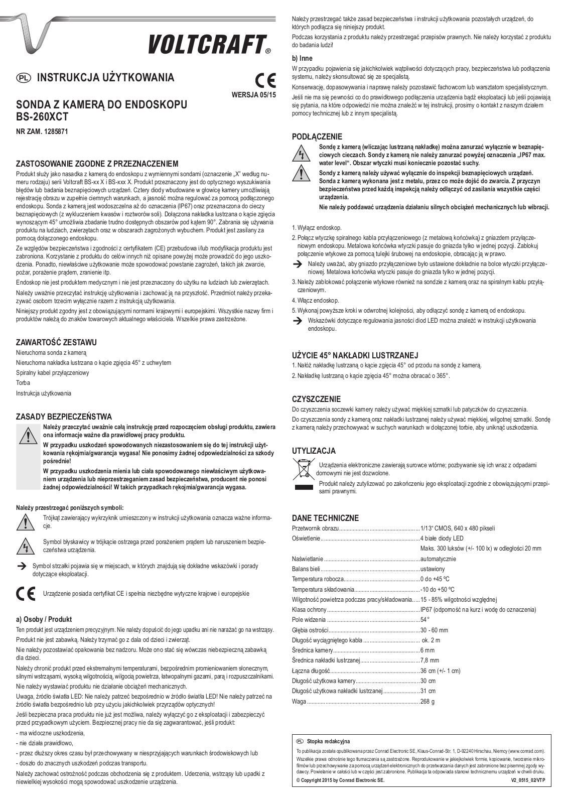 VOLTCRAFT BS-260XCT User guide