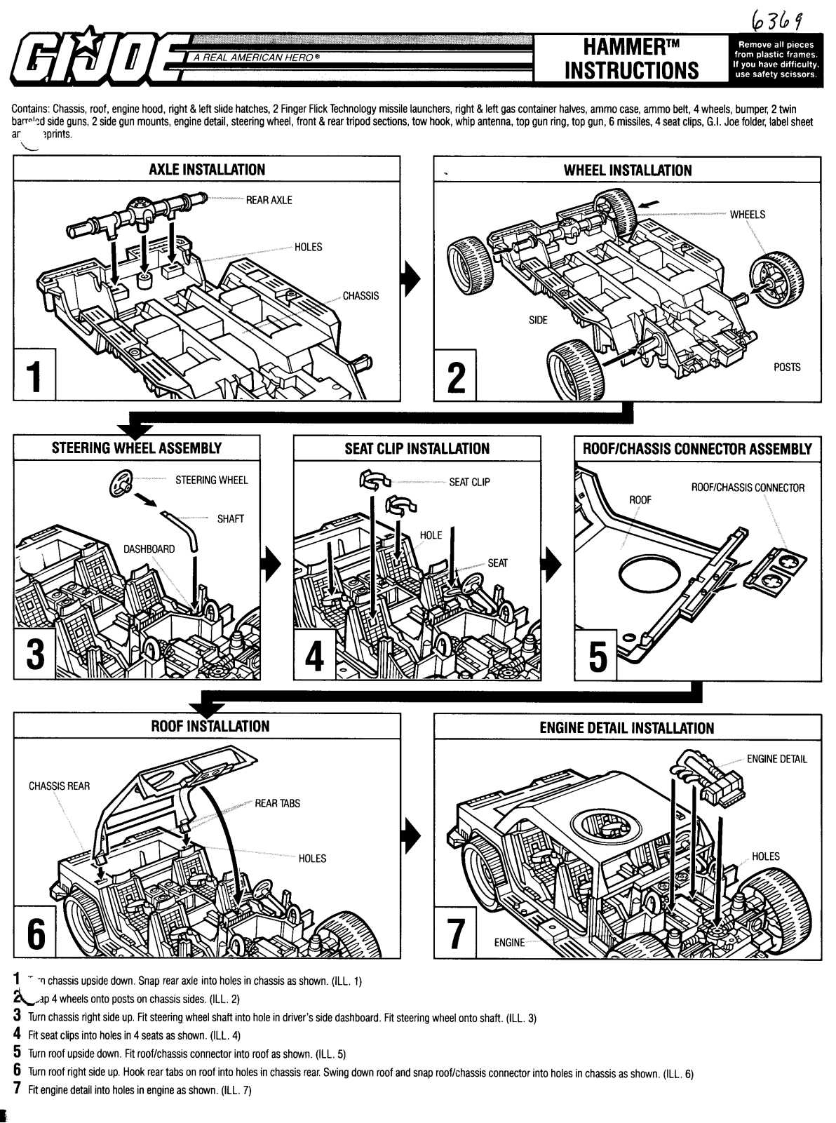 HASBRO GIJoe Hammer User Manual