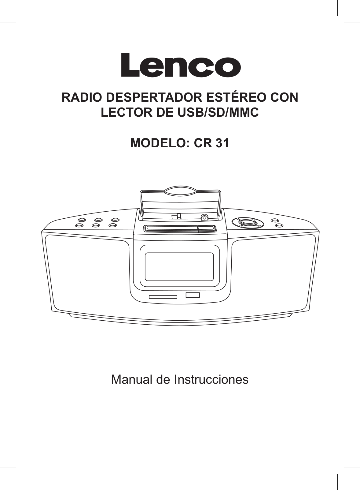 Lenco CR-31 User Manual