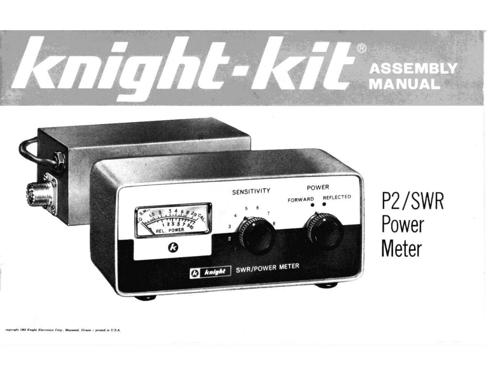 KNIGHTKIT P2 SWR User Manual