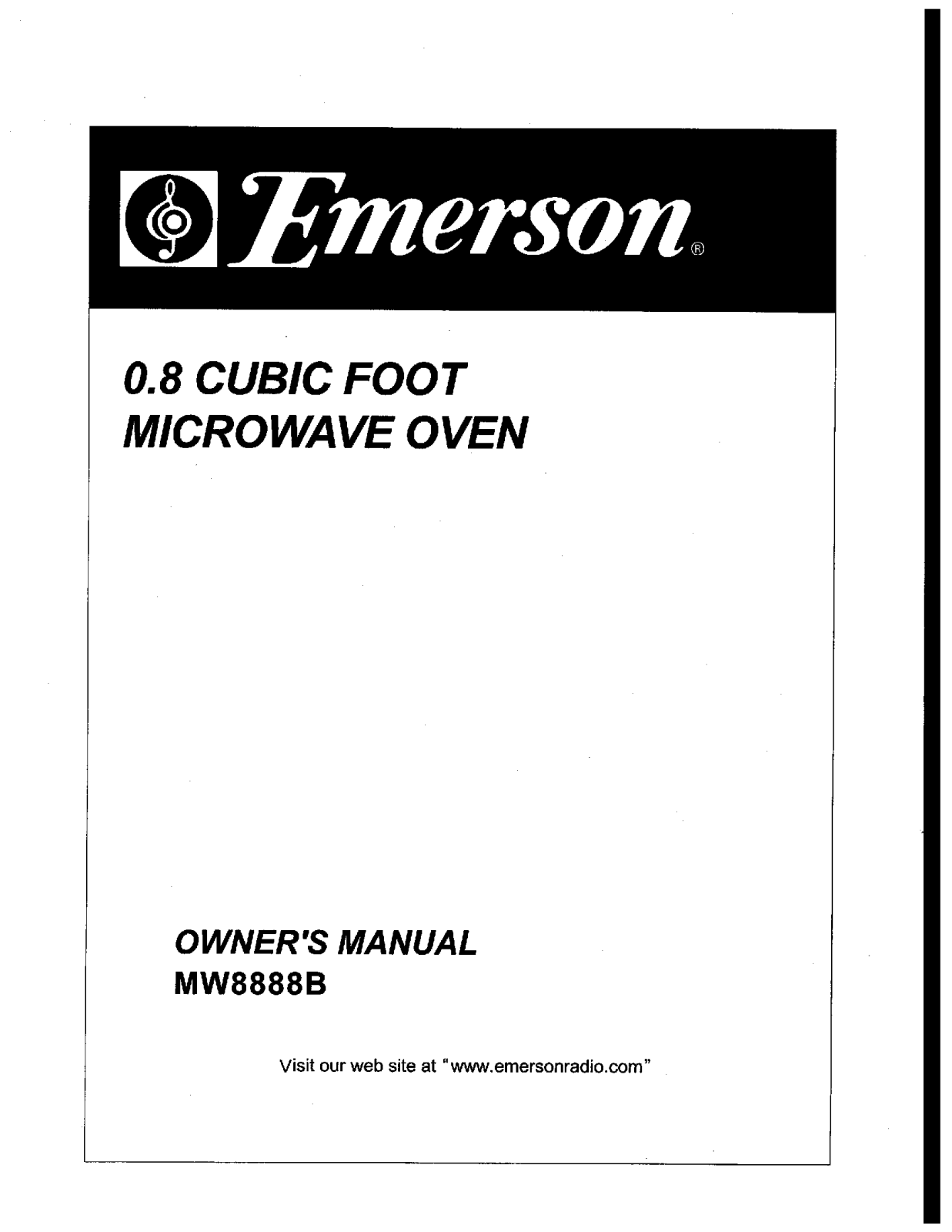 Emerson MW8888B User Manual