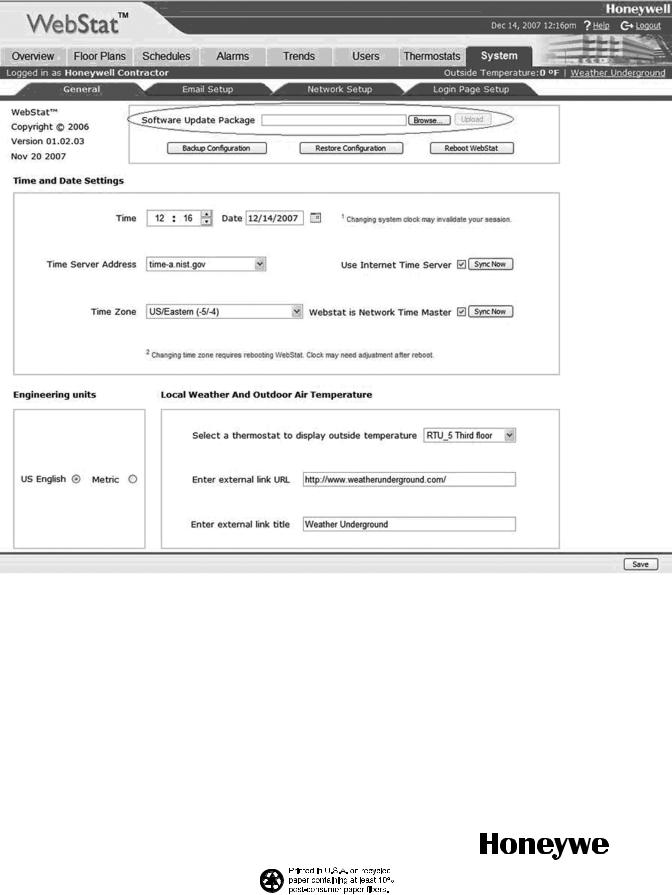 Honeywell W7350A1000 Installation Instructions