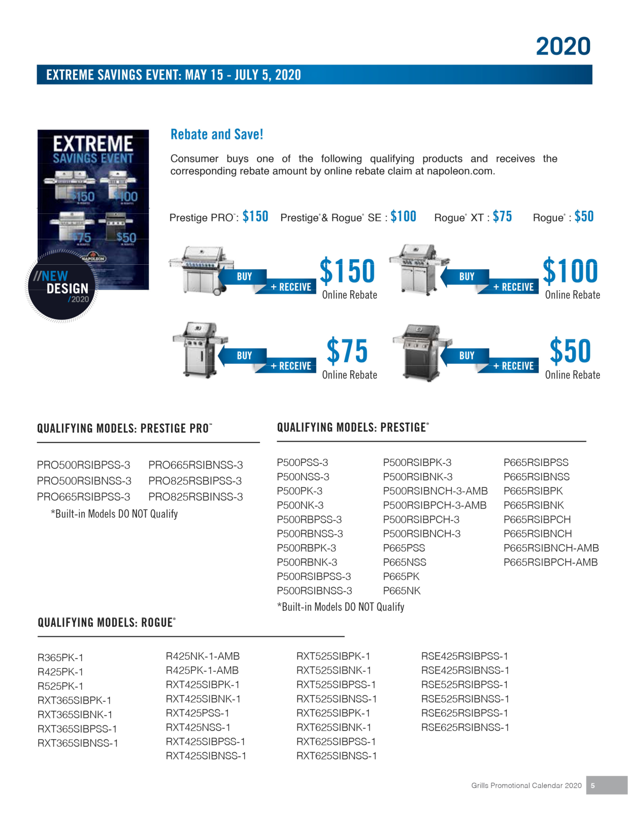 Napoleon R365SIBPSS Rebate Form