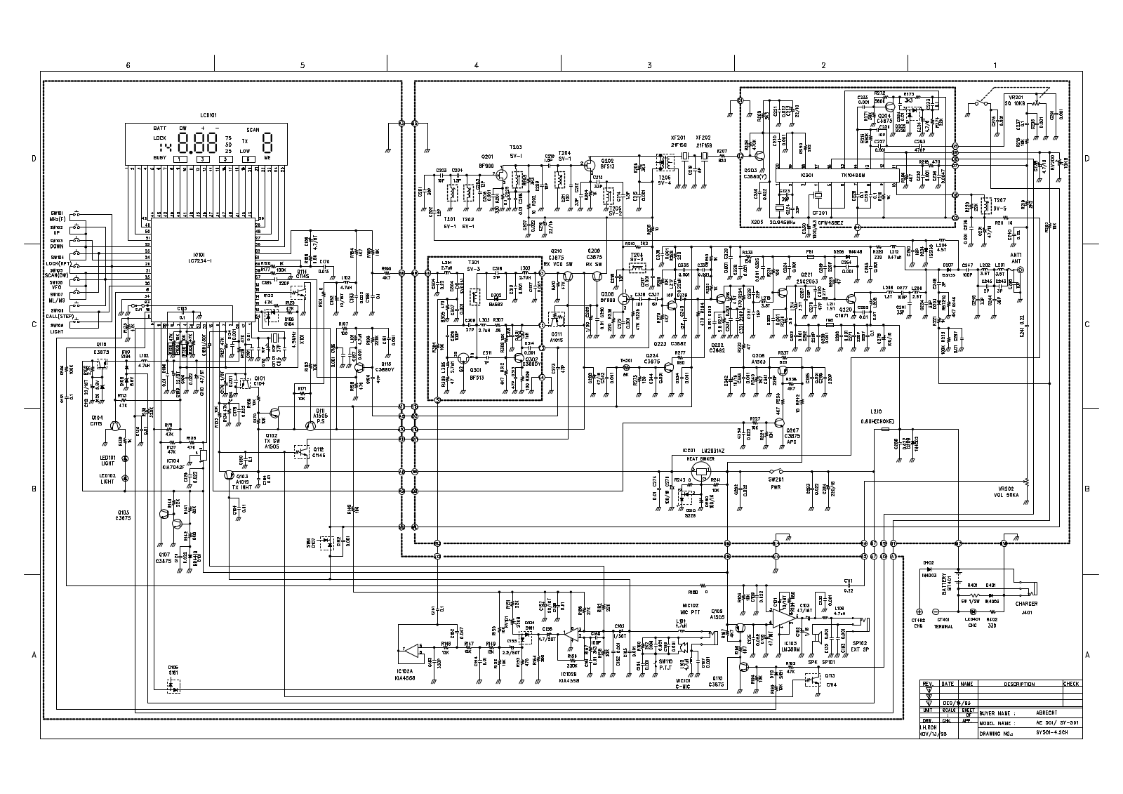 Albrecht ae501 Circuit Diagram