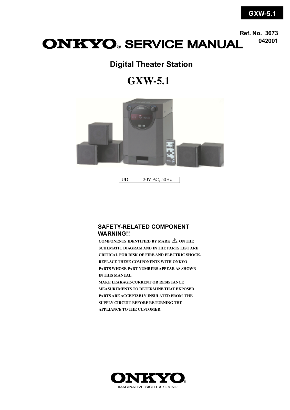 Onkyo GXW-5 Service manual