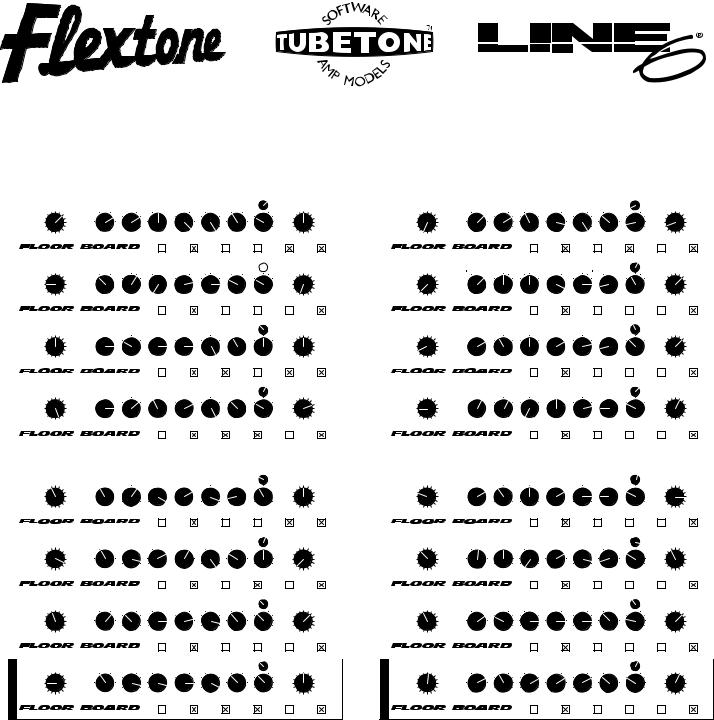 Line 6 Flextone, Flextone Duo, Flextone HD, Flextone Plus, Flextone XL User's Manual