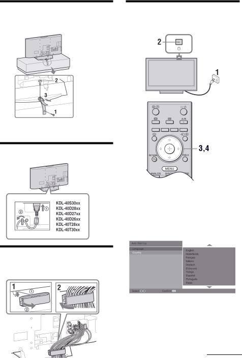 Sony KDL-40S30xx, KDL-40D27xx, KDL-40T28xx, KDL-32D27xx, KDL-32T28xx User Manual